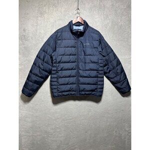 Lands End Mens‎ Small Navy Max 600 Down Puffer Jacket Lightweight Feathers